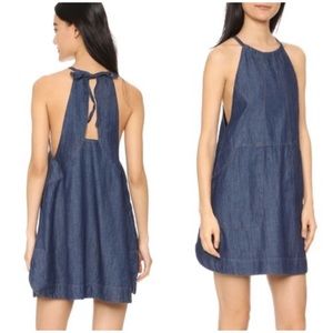 Free People Blue Mini Dress